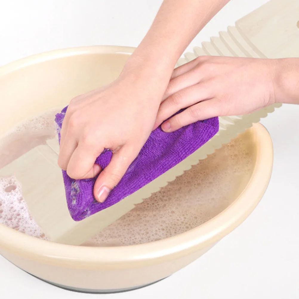 1Pcs Wooden Washing Board Double-Sided Smooth Surface Polished Edges Durable Heavy Wear-Resistant Clothes Wash Tool Home Laundry 
1Pcs Wooden Washing Board Double-Sided Smooth Surface Polished Edges Durable Heavy Wear-Resistant Clothes Wash Tool Home Laundry