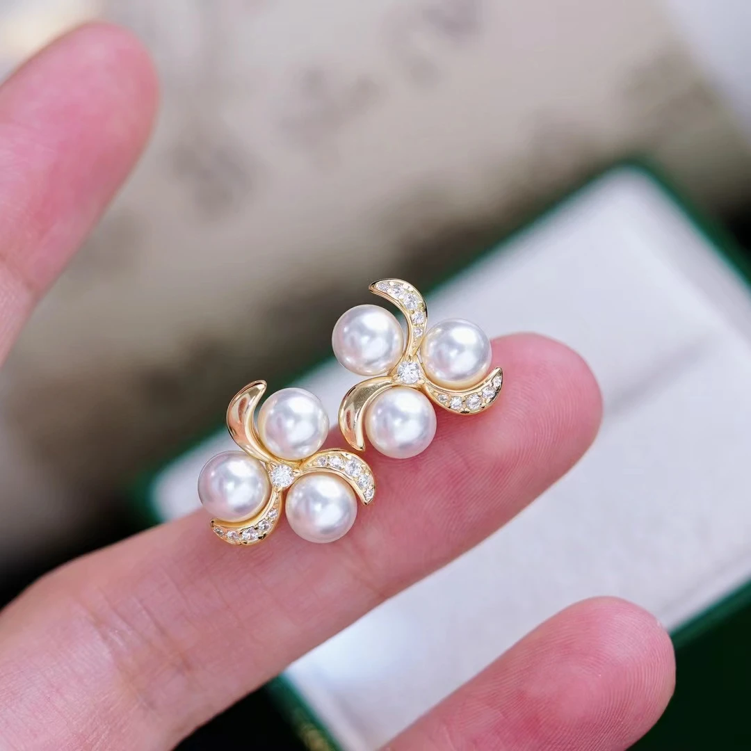 925 Sterling Silver Earrings Base Findings Mountings Jewelry Mounts Fittings Women's Accessories for 6-6.5mm Pearls
925 Sterling Silver Earrings Base Findings Mountings Jewelry Mounts Fittings Women's Accessories for 6-6.5mm Pearls