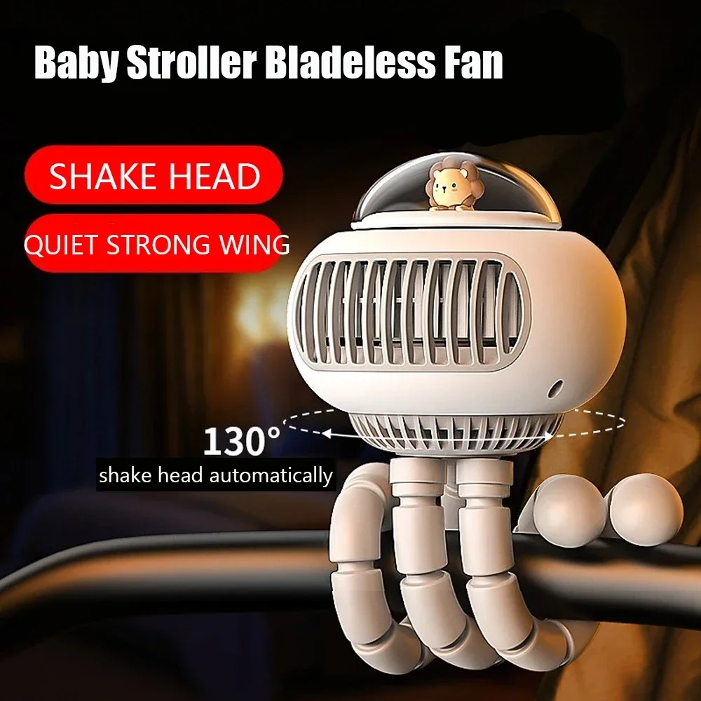 Mini Stroller Fan, Automatic Oscillating Fan, 1200mAh Battery Powered Portable Fan, 3-Speed Flexible Tripod Clip-On Fan for Car
Mini Stroller Fan, Automatic Oscillating Fan, 1200mAh Battery Powered Portable Fan, 3-Speed Flexible Tripod Clip-On Fan for Car