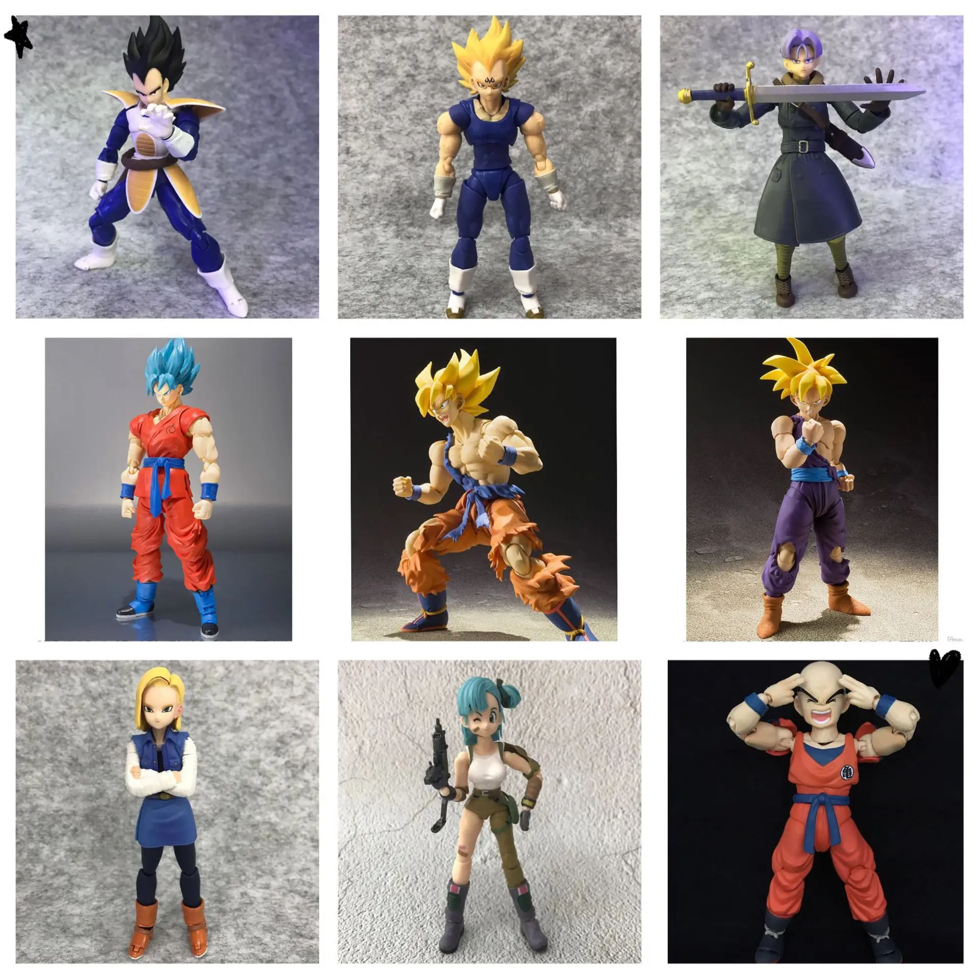 Dragon Ball Z Anime Figure Model Gohan Vegeta Trunks Goku Figure Movable Toys Doll Collect Decoration Gift
Dragon Ball Z Anime Figure Model Gohan Vegeta Trunks Goku Figure Movable Toys Doll Collect Decoration Gift