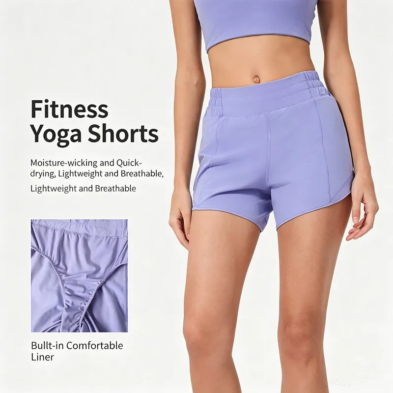 Women's Summer Lightweight Breathable Sports Shorts Elastic High Waist with Triangle Liner Running Fitness Workout Shorts Women
Women's Summer Lightweight Breathable Sports Shorts Elastic High Waist with Triangle Liner Running Fitness Workout Shorts Women