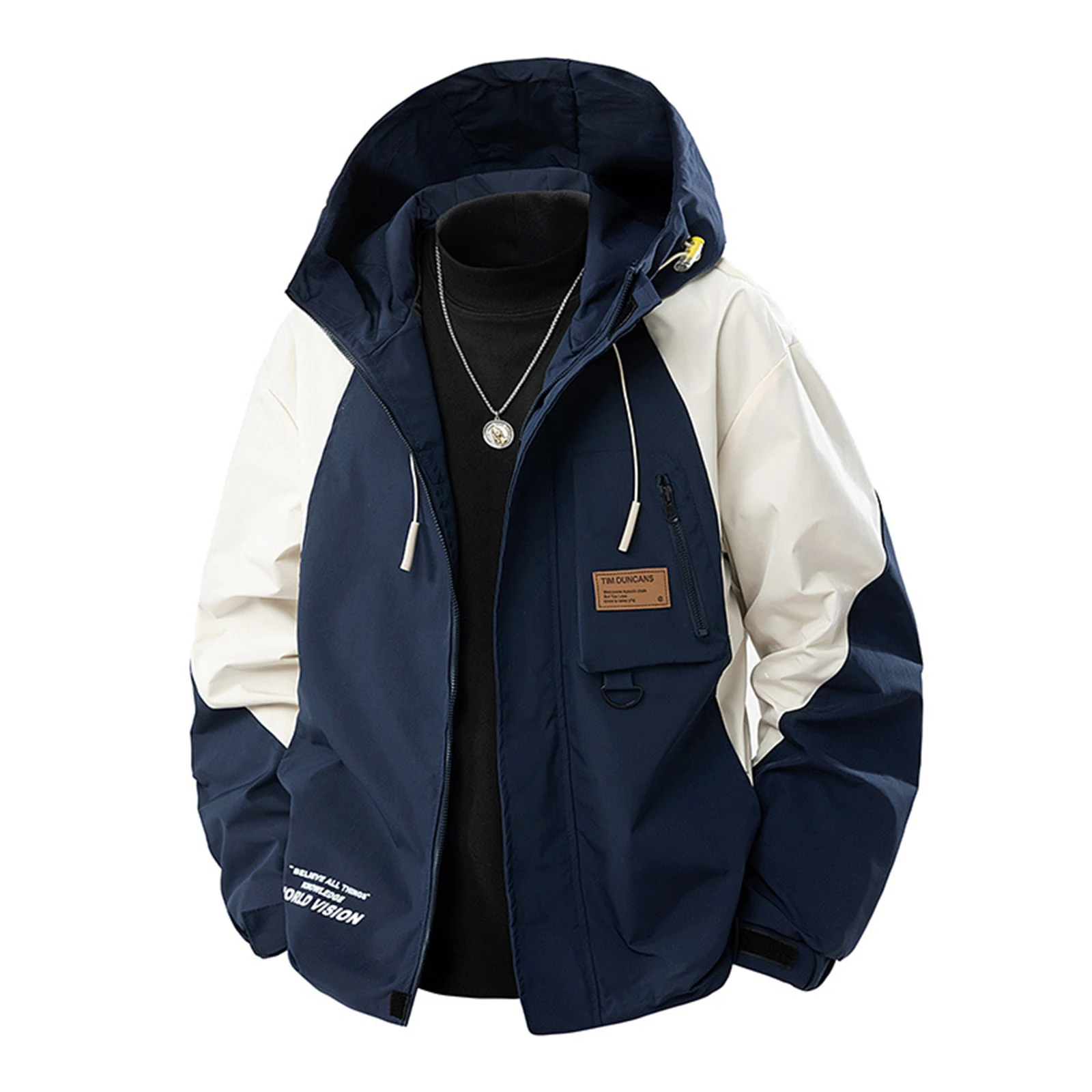 Spring And Autumn Men'S Windproof And Waterproof Workwear Jacket Plus Size Fashionable And Handsome Loose Hooded Zipper Jacket
Spring And Autumn Men'S Windproof And Waterproof Workwear Jacket Plus Size Fashionable And Handsome Loose Hooded Zipper Jacket