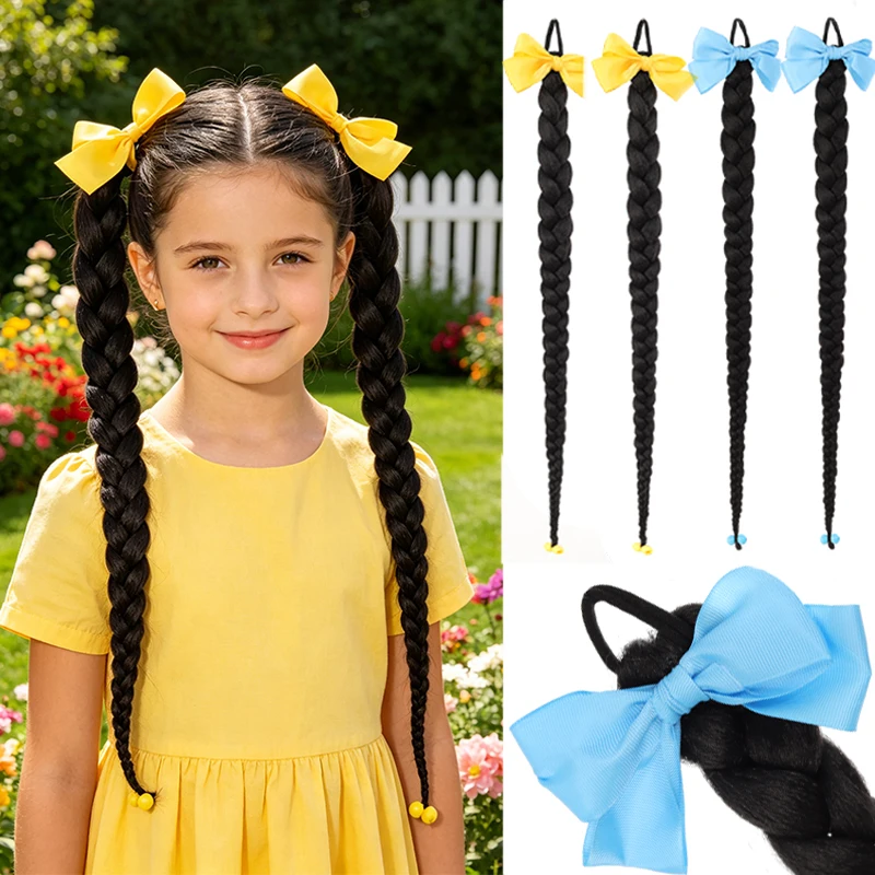 Children's wigs braids girls' bows double ponytails headband accessories sweet and cool girls boxing high ponytails
Children's wigs braids girls' bows double ponytails headband accessories sweet and cool girls boxing high ponytails