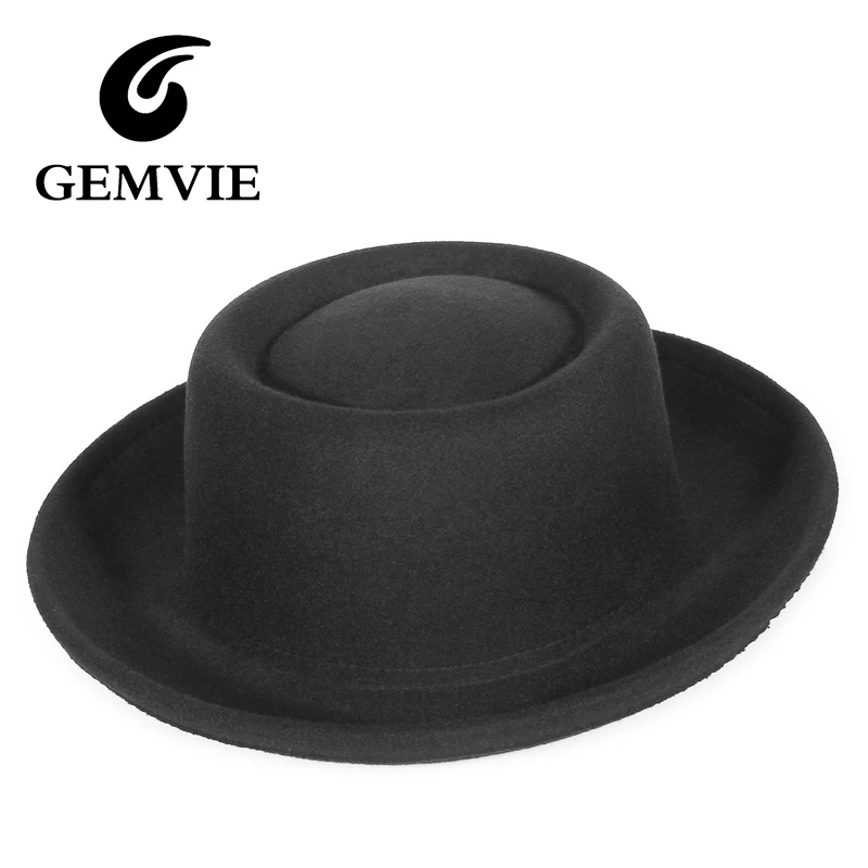 GEMVIE Classic Soft Pork Pie Hat with Belt Feather for Men Women Autumn Winter Curved Brim Porkpie Fedora Church Hats
GEMVIE Classic Soft Pork Pie Hat with Belt Feather for Men Women Autumn Winter Curved Brim Porkpie Fedora Church Hats