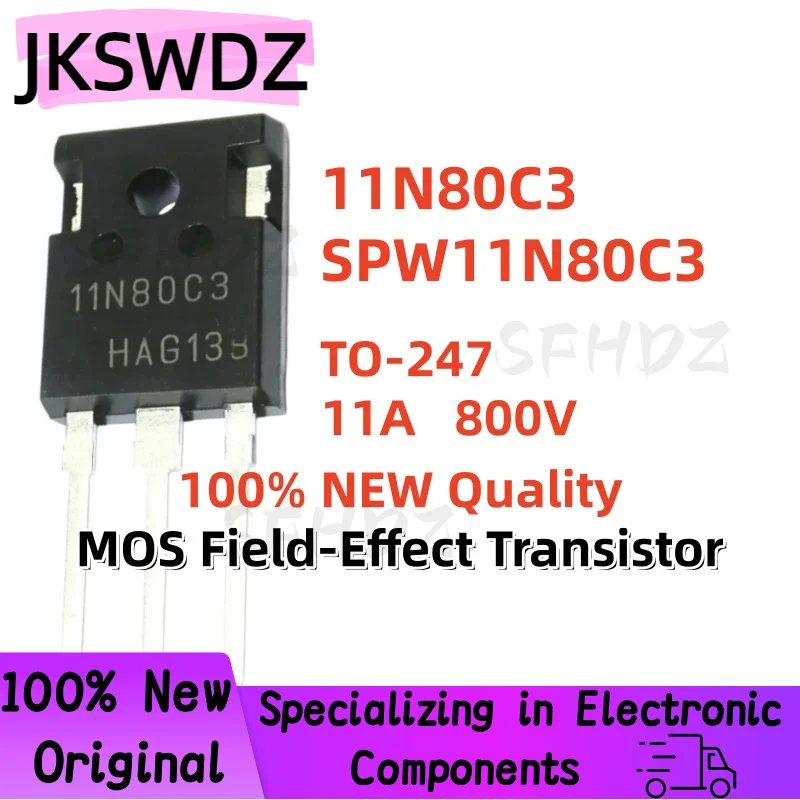 5/10/20PCS 100% Brand New and High Quality 11N80C3 SPW11N80C3 TO-247 11A 800V MOS Field-Effect Transistor
5/10/20PCS 100% Brand New and High Quality 11N80C3 SPW11N80C3 TO-247 11A 800V MOS Field-Effect Transistor