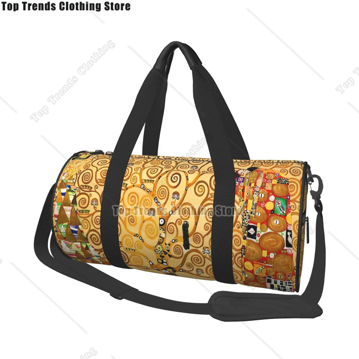 Gustav Klimt - The Tree Of Life Travel Bags Men Fitness Handbag Cylinder Shoulder Bag Women Large Travel Tote Luggage Bag
Gustav Klimt - The Tree Of Life Travel Bags Men Fitness Handbag Cylinder Shoulder Bag Women Large Travel Tote Luggage Bag