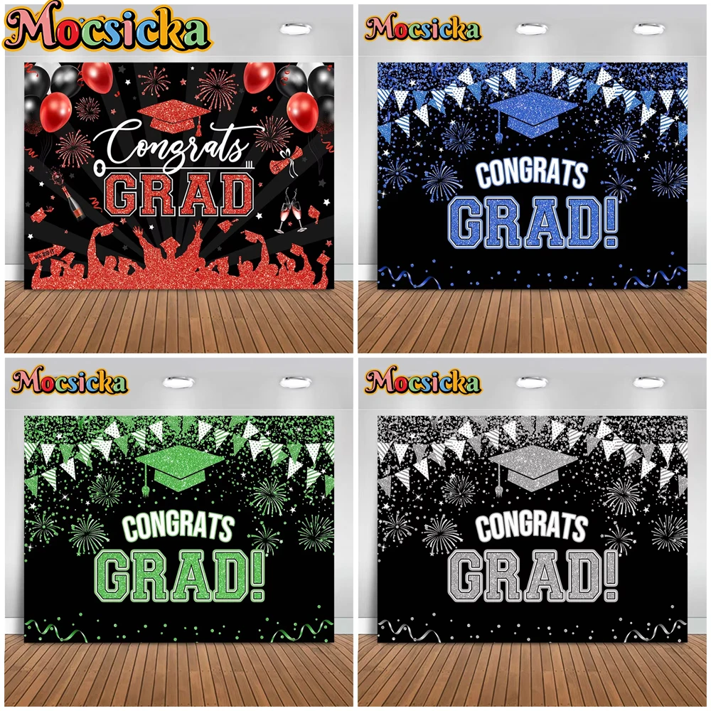 Mocsicka Celebrate 2025 Graduation Backdrop School Red Black Gold Bachelor Cap Gard Party Decor Student Photo Backgrounds Poster
Mocsicka Celebrate 2025 Graduation Backdrop School Red Black Gold Bachelor Cap Gard Party Decor Student Photo Backgrounds Poster