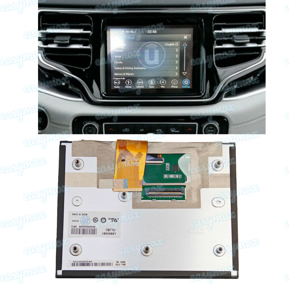 New 8.4" LCD Display for Chrysler Jeep Compass 2018 VP4R 2017-2021 Navi LA084X01(SL)(01) LA084X01-SL01 SL02 SL03 Touch Screen
New 8.4" LCD Display for Chrysler Jeep Compass 2018 VP4R 2017-2021 Navi LA084X01(SL)(01) LA084X01-SL01 SL02 SL03 Touch Screen