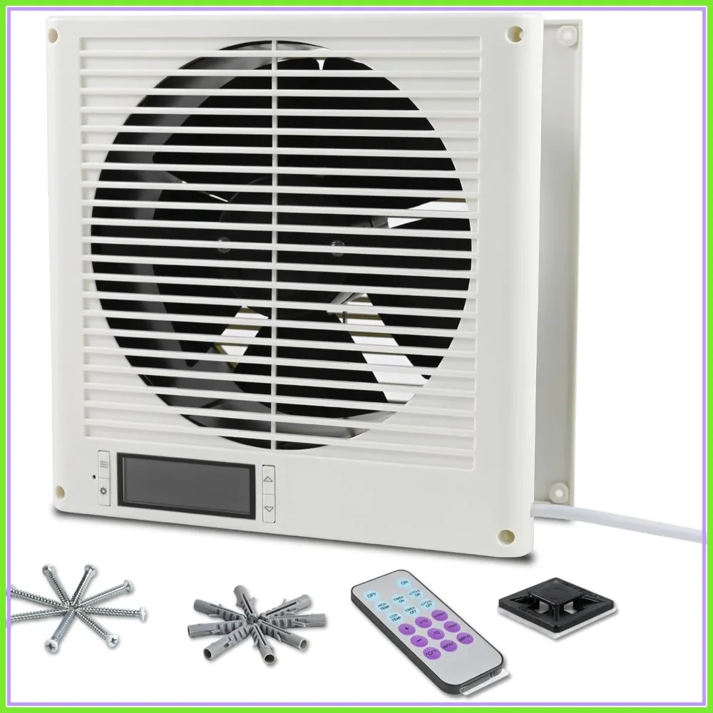 8" Room to Room Ventilation Fan,Quiet Reversible Through the Wall Air Transfer Fan,10-Speed Smart Exhaust Vent,EC Motor
8" Room to Room Ventilation Fan,Quiet Reversible Through the Wall Air Transfer Fan,10-Speed Smart Exhaust Vent,EC Motor