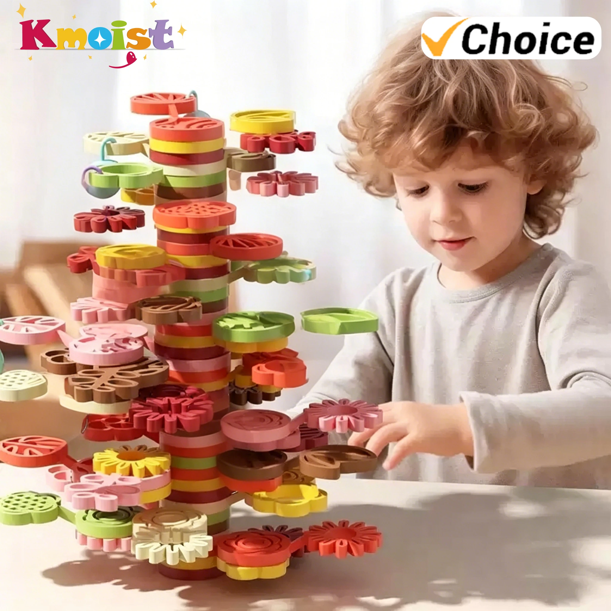 Preschool Games Educational Building Blocks Stack Rainbow Flower Tree Stack Blocks for Colorful Gardening Set Balance Game Toys
Preschool Games Educational Building Blocks Stack Rainbow Flower Tree Stack Blocks for Colorful Gardening Set Balance Game Toys