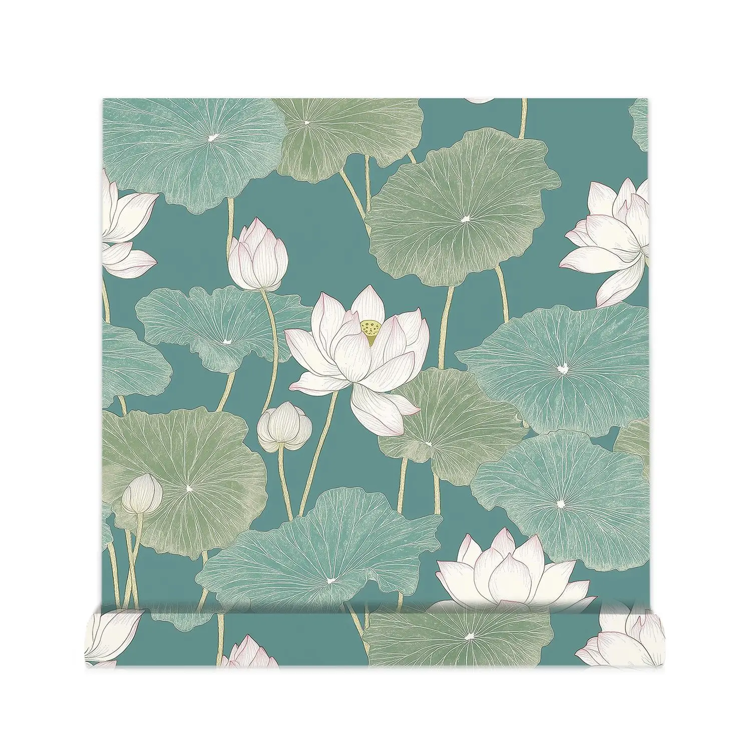Peel and Stick Wallpaper Floral Lotus Contact Paper Self Adhesive Removable Wallpaper for Bedroom Bathroom Vinyl Roll
Peel and Stick Wallpaper Floral Lotus Contact Paper Self Adhesive Removable Wallpaper for Bedroom Bathroom Vinyl Roll