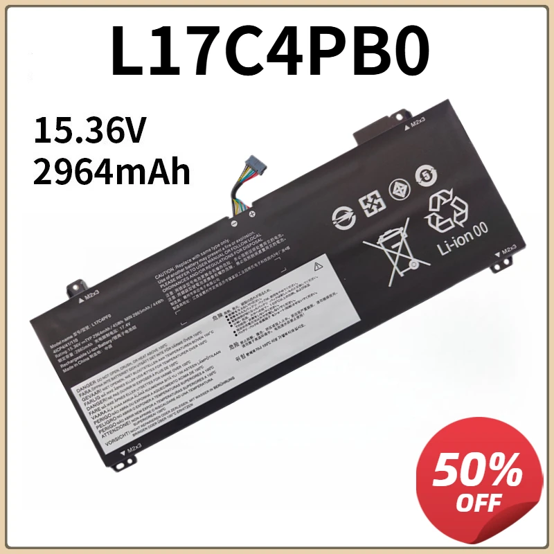 L17C4PB0 Laptop Battery For Lenovo Xiaoxin Air 14ARR 14IKBR 15ARR 15IKBR Ideapad 530s-14IKB 530s-15IKB L17M4PB0 45WH
L17C4PB0 Laptop Battery For Lenovo Xiaoxin Air 14ARR 14IKBR 15ARR 15IKBR Ideapad 530s-14IKB 530s-15IKB L17M4PB0 45WH