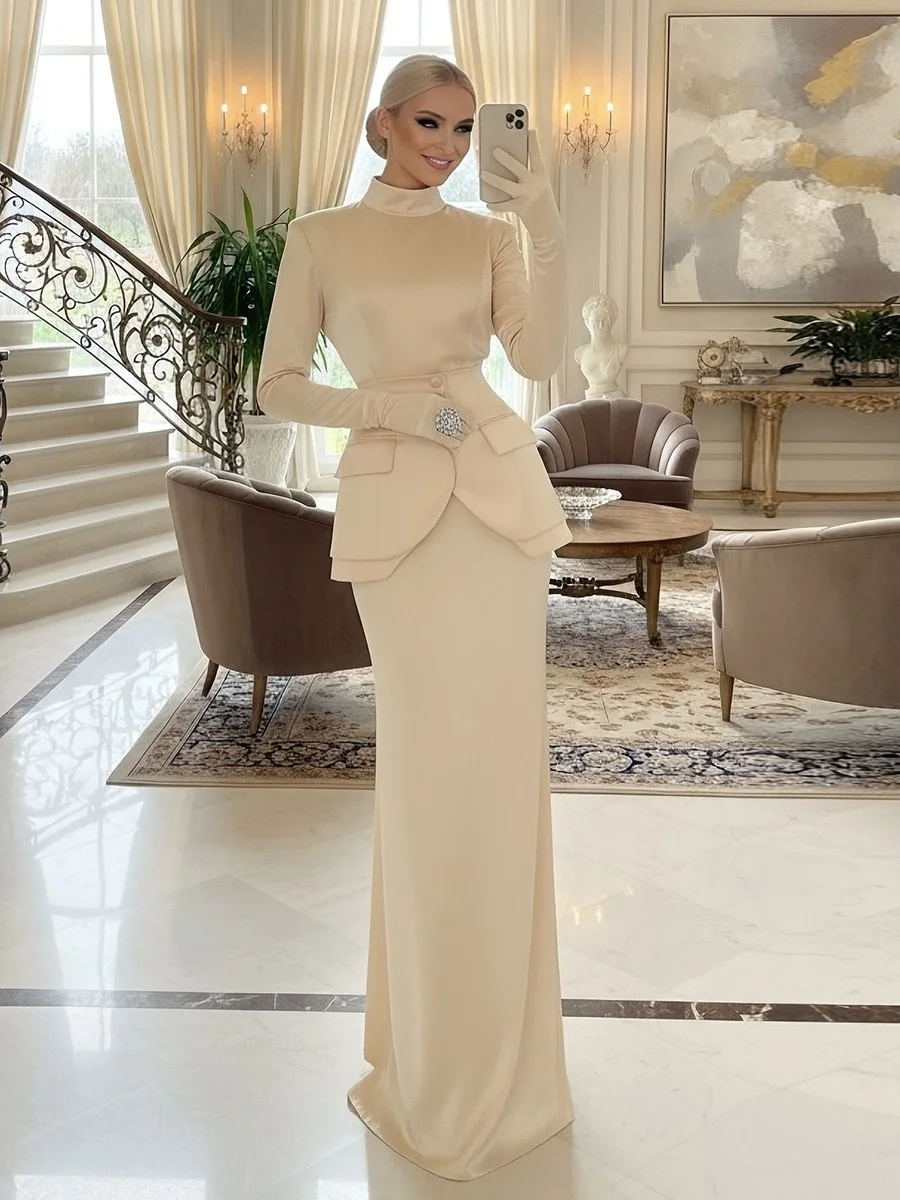 Ele Long Sve Комплект Dr с высокой талией и уплотнением на талии Однотонная юбка-миди Модный универсальный женский ансамбль
Ele Long Sve Комплект Dr с высокой талией и уплотнением на талии Однотонная юбка-миди Модный универсальный женский ансамбль