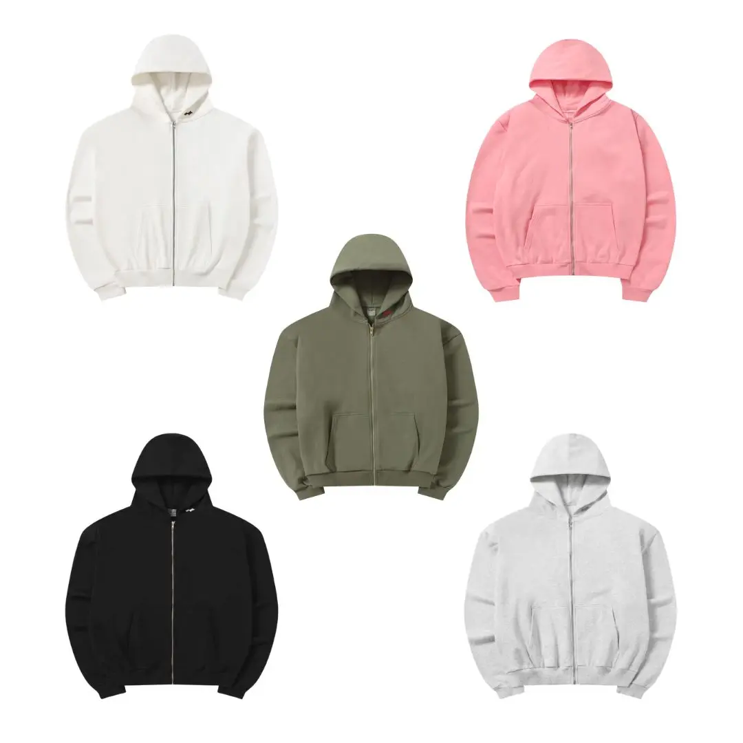 Unisex Oversized Full Zip Hoodie Solid Color Fleece Hooded Jacket Casual Streetwear Fall Winter Sweatshirt with Kangaroo Pocket
Unisex Oversized Full Zip Hoodie Solid Color Fleece Hooded Jacket Casual Streetwear Fall Winter Sweatshirt with Kangaroo Pocket