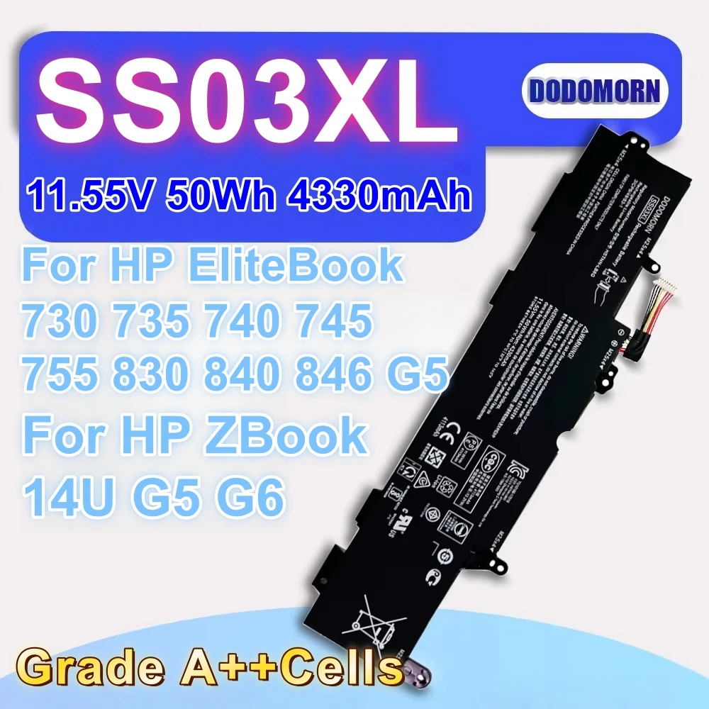 New SS03XL Battery For HP EliteBook 730/735/740/745/755/830/840/846 G5/EliteBook 846 G5/EliteBook 735/746/830/840 G6
New SS03XL Battery For HP EliteBook 730/735/740/745/755/830/840/846 G5/EliteBook 846 G5/EliteBook 735/746/830/840 G6