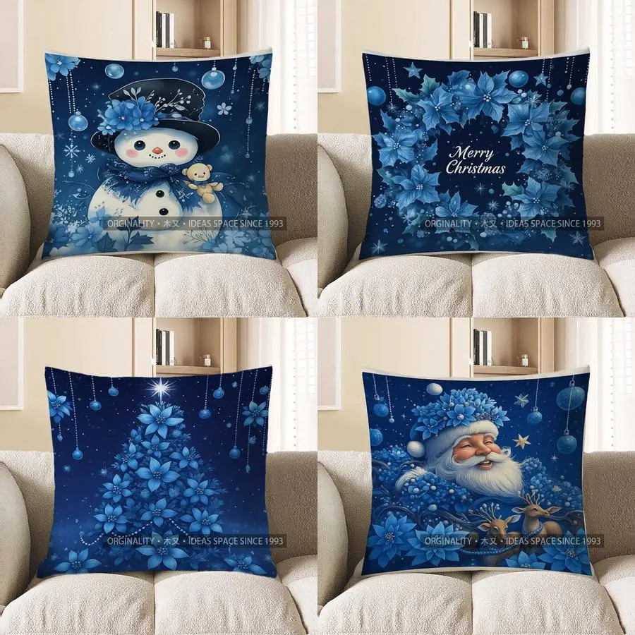 Домашний декор Снеговик с медведем синего цвета, зимняя сцена, чехол для подушки, подходит для дивана, спальни, автомобиля, наволочка
Домашний декор Снеговик с медведем синего цвета, зимняя сцена, чехол для подушки, подходит для дивана, спальни, автомобиля, наволочка