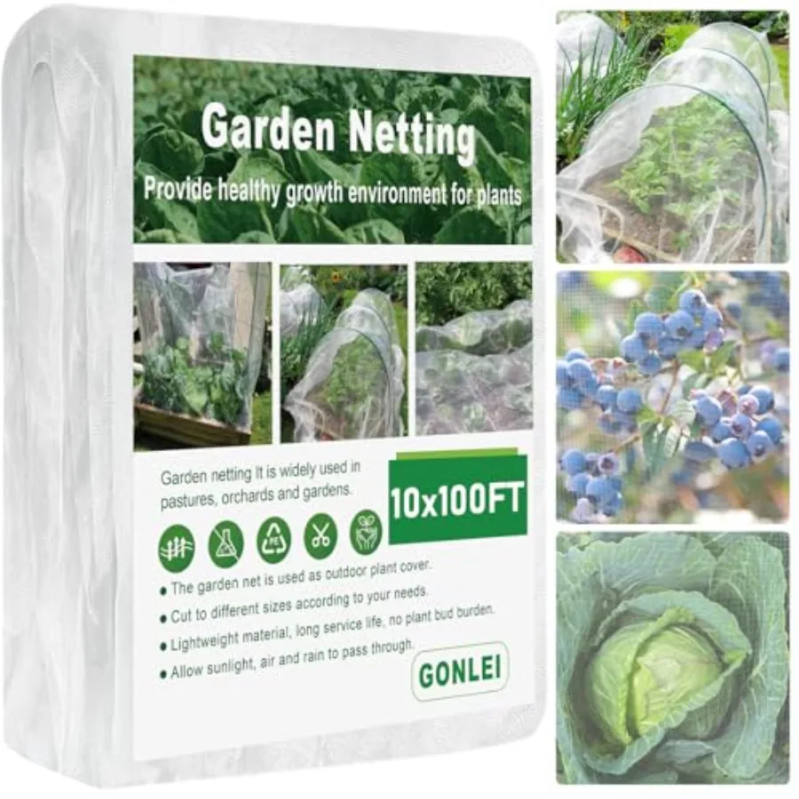 10 X 100 Feet Ultra Fine for Protection for Raised Beds Mosquito Net for Blueberry Shrubs Vegetables Fruits Flowers Crops Pest
10 X 100 Feet Ultra Fine for Protection for Raised Beds Mosquito Net for Blueberry Shrubs Vegetables Fruits Flowers Crops Pest