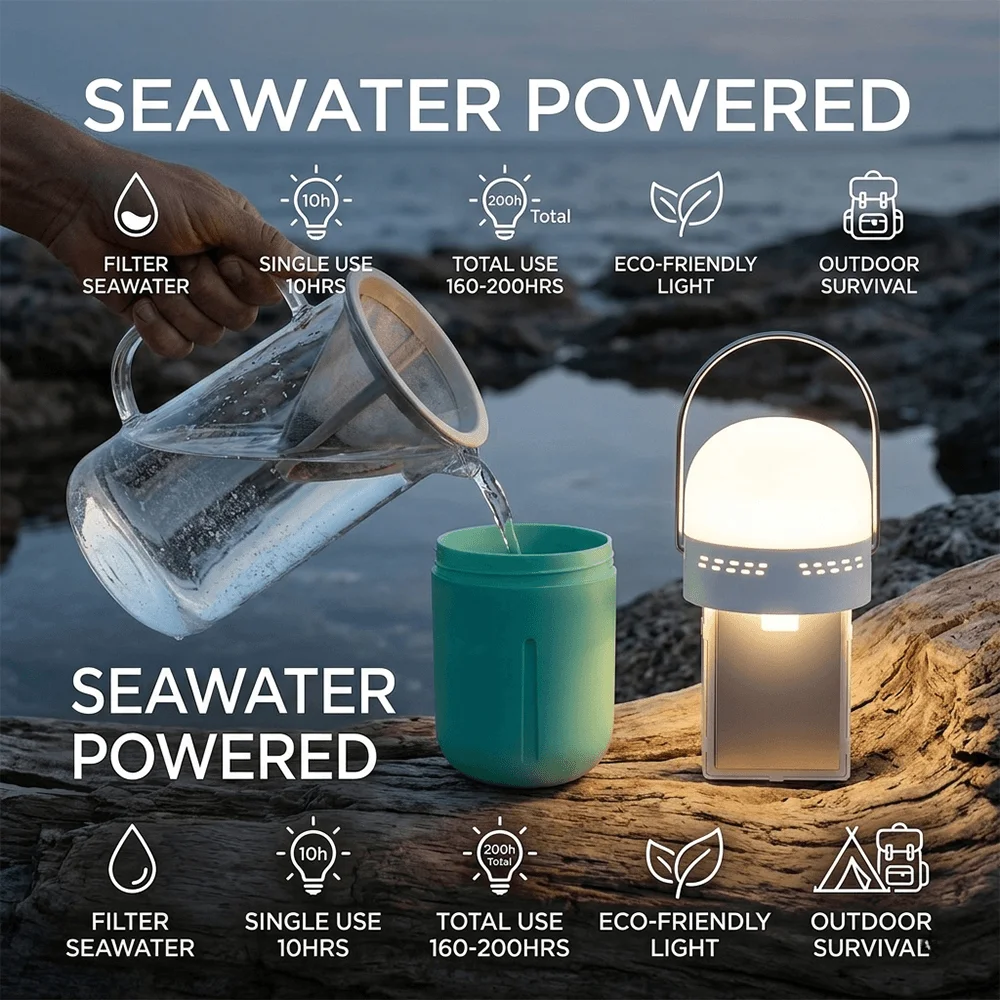 Saltwater Lamp Saline Lamp Compact 65.5 x 65.5 x 135 mm Lightweight 166g for Outdoor Survival and Indoor Blackouts
Saltwater Lamp Saline Lamp Compact 65.5 x 65.5 x 135 mm Lightweight 166g for Outdoor Survival and Indoor Blackouts