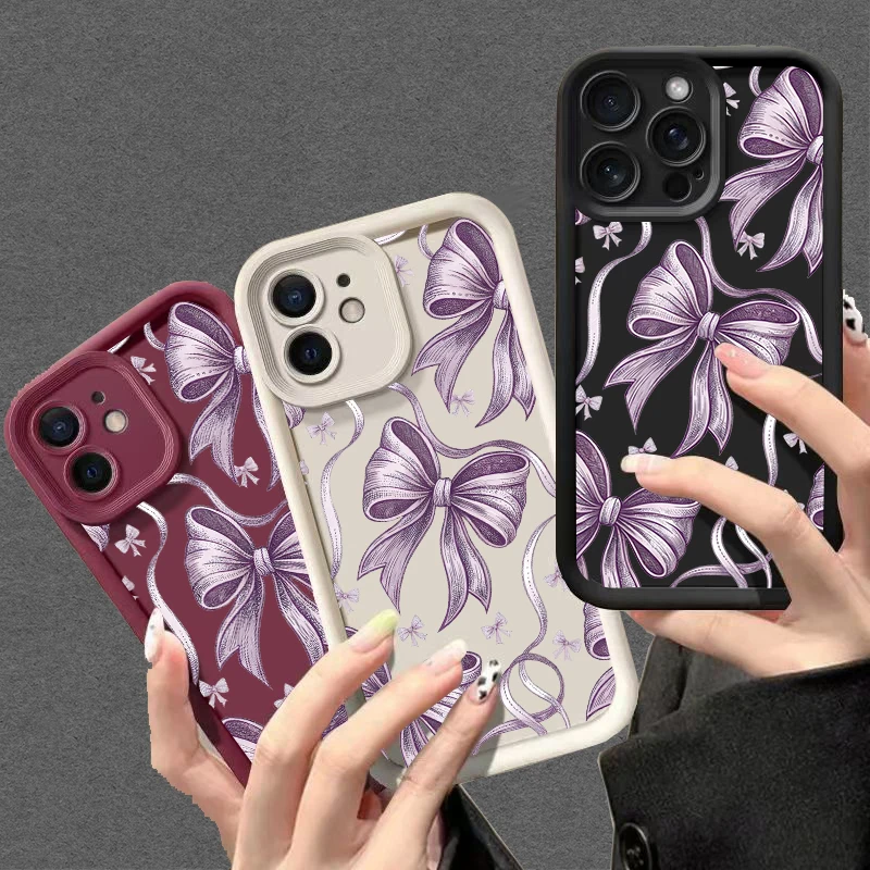 Purple bow soft shell is suitable for iPhone16Pro Max 16 11 15 14 13 12 Pro Max PLUS fashion items for teenagers and girls.
Purple bow soft shell is suitable for iPhone16Pro Max 16 11 15 14 13 12 Pro Max PLUS fashion items for teenagers and girls.