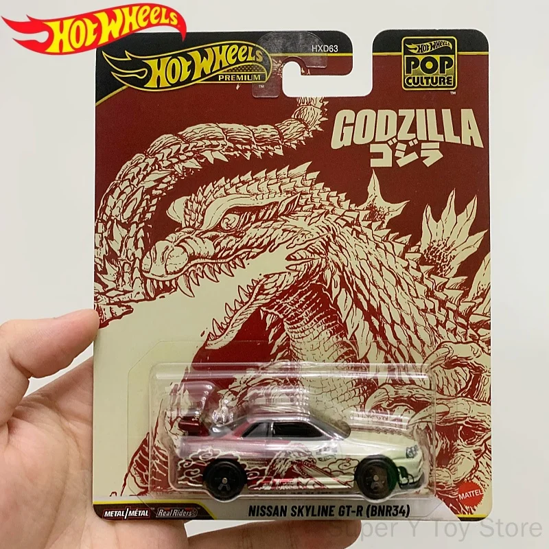 Hot Wheels Hxd63 Premium Pop Culture Series Godzilla Collaboration Nissan Skyline Gt-R (Bnr34) 1/64 Alloy Car Model Cast Gift
Hot Wheels Hxd63 Premium Pop Culture Series Godzilla Collaboration Nissan Skyline Gt-R (Bnr34) 1/64 Alloy Car Model Cast Gift