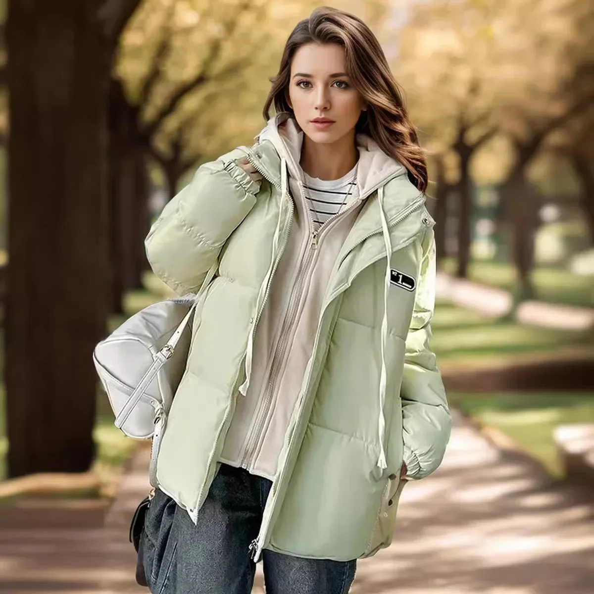 Women's Jacket Winter Women's Cotton Jacket Female Contrast Fake Two Pieces Thicken Warm Parkas Coats Women's Winter Jacket New
Women's Jacket Winter Women's Cotton Jacket Female Contrast Fake Two Pieces Thicken Warm Parkas Coats Women's Winter Jacket New
