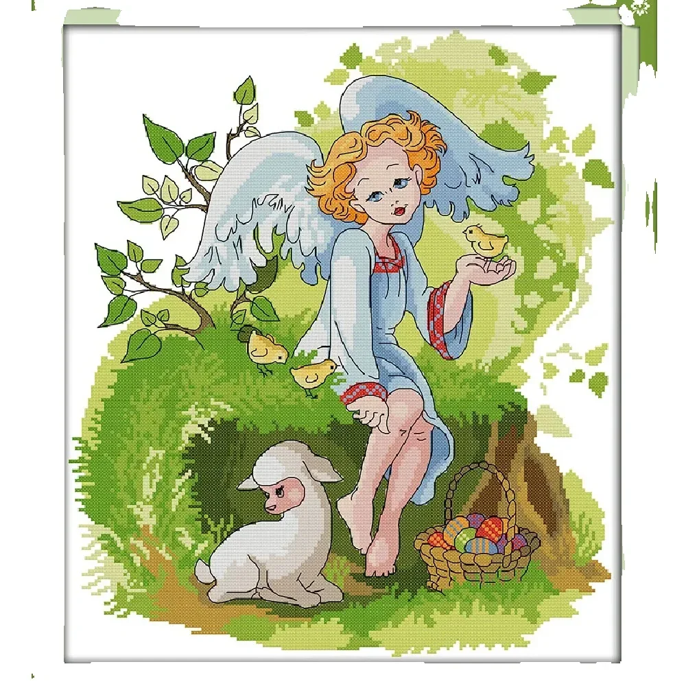 Joy Sunday New Printed Cross Stitch Kit Easy Pattern Aida Stamped Fabric Embroidery Set DIY Needleworks- Forest Angel
Joy Sunday New Printed Cross Stitch Kit Easy Pattern Aida Stamped Fabric Embroidery Set DIY Needleworks- Forest Angel