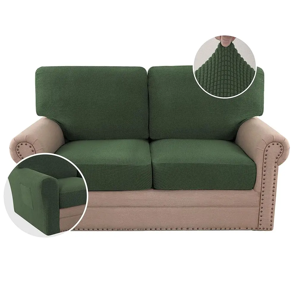 Multi-Pieces Sofa Covers Stretch Couch Covers Form Fitted Seats And Ba Cushions Covers (2 Seat Covers Plus 2 Ba Cusion Covers,
Multi-Pieces Sofa Covers Stretch Couch Covers Form Fitted Seats And Ba Cushions Covers (2 Seat Covers Plus 2 Ba Cusion Covers,