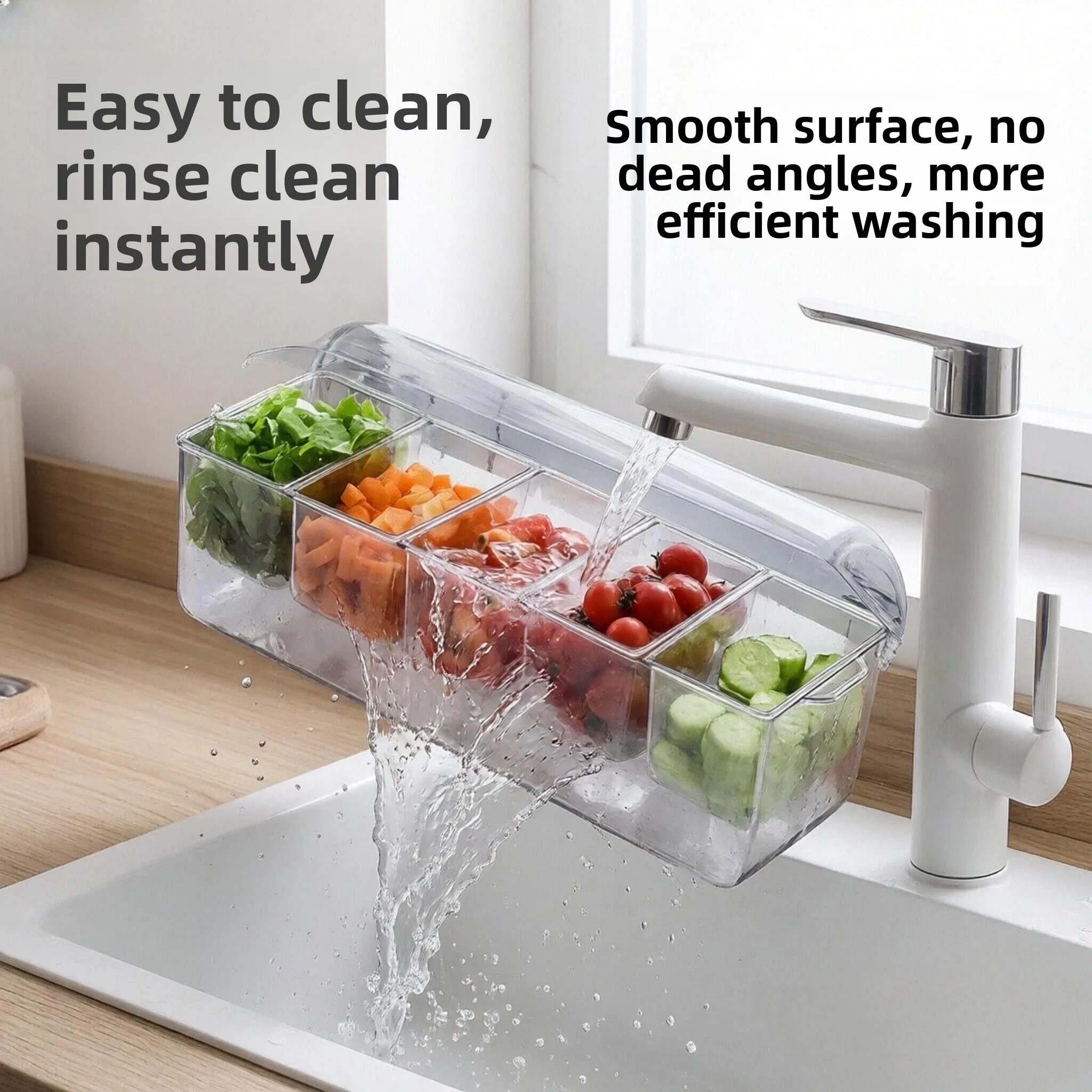 Large Capacity Lunch Box Salad Preservation Container Home Fridge Ice Cube Fruit Sealed Food Grade Sub-Box Transparent with Lid
Large Capacity Lunch Box Salad Preservation Container Home Fridge Ice Cube Fruit Sealed Food Grade Sub-Box Transparent with Lid