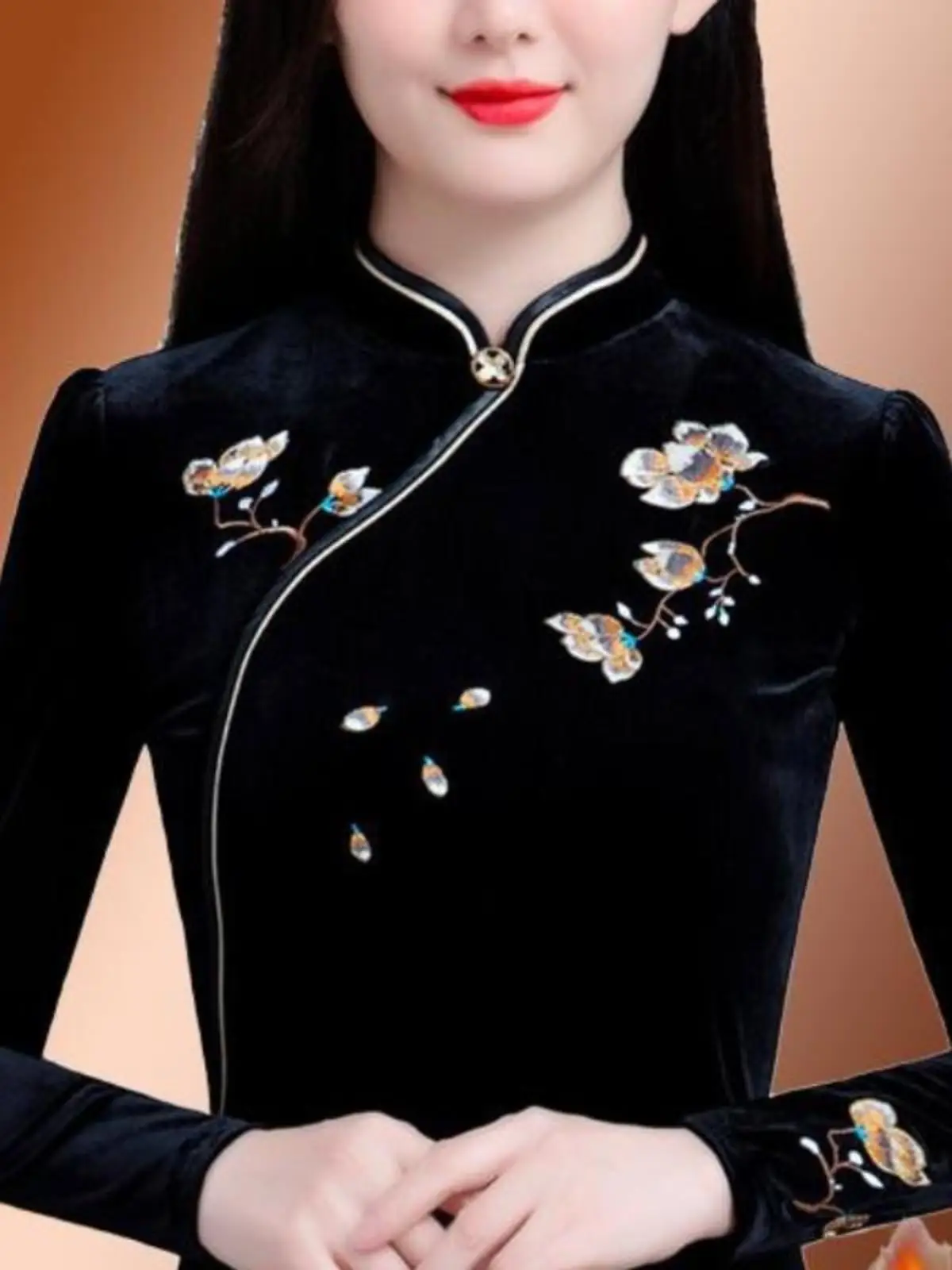 High-End Embroidered Fleece Lined Thickened Autumn Winter Top for Mom Traditional Style Improved Retro Design
High-End Embroidered Fleece Lined Thickened Autumn Winter Top for Mom Traditional Style Improved Retro Design
