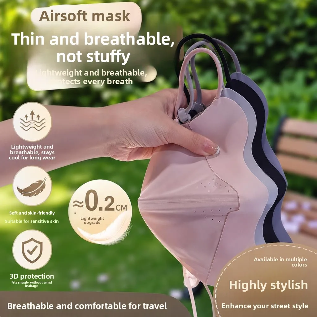 Ice Silk Running Mask Breathable Thin Sports Mask UV Protection High Aesthetic Value Easy to Breathe Summer New Model
Ice Silk Running Mask Breathable Thin Sports Mask UV Protection High Aesthetic Value Easy to Breathe Summer New Model