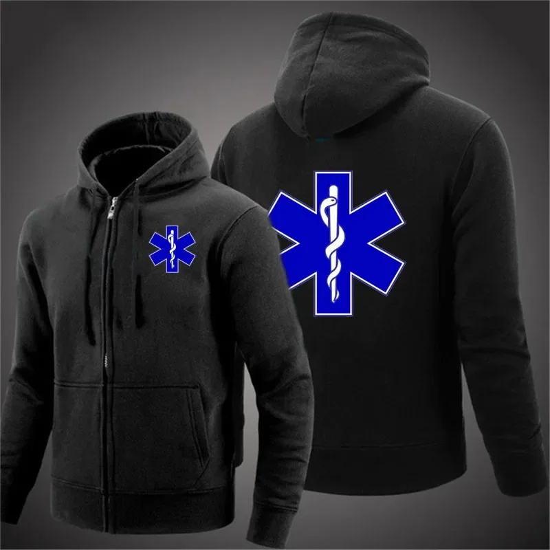 EMT emergency ambulance printing Men Hoodie woman Spring Autumn Coat Solid Color Zipper Fashion Pullover Sweatshirt Harajuku Top
EMT emergency ambulance printing Men Hoodie woman Spring Autumn Coat Solid Color Zipper Fashion Pullover Sweatshirt Harajuku Top