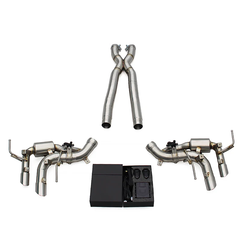 Custom Valved Exhaust System For Ferrari Purosangue FUV V12 6.5L 2022+SUS304 X Midpipe Rear Section Muffler With Control
Custom Valved Exhaust System For Ferrari Purosangue FUV V12 6.5L 2022+SUS304 X Midpipe Rear Section Muffler With Control