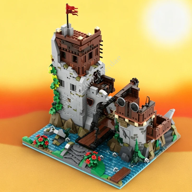 1913PCS MOC Medieval Castle Building Block Model River Fort Castle Technical Brick DIY Assembly Set Mans For Adult Holiday Gifts
1913PCS MOC Medieval Castle Building Block Model River Fort Castle Technical Brick DIY Assembly Set Mans For Adult Holiday Gifts