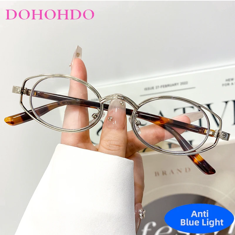 Vintage Brand Designers Oval Blue Light Blocking Glasses Women Optical Spectacle Eye Protection Computer Eyeglasses Office Work
Vintage Brand Designers Oval Blue Light Blocking Glasses Women Optical Spectacle Eye Protection Computer Eyeglasses Office Work