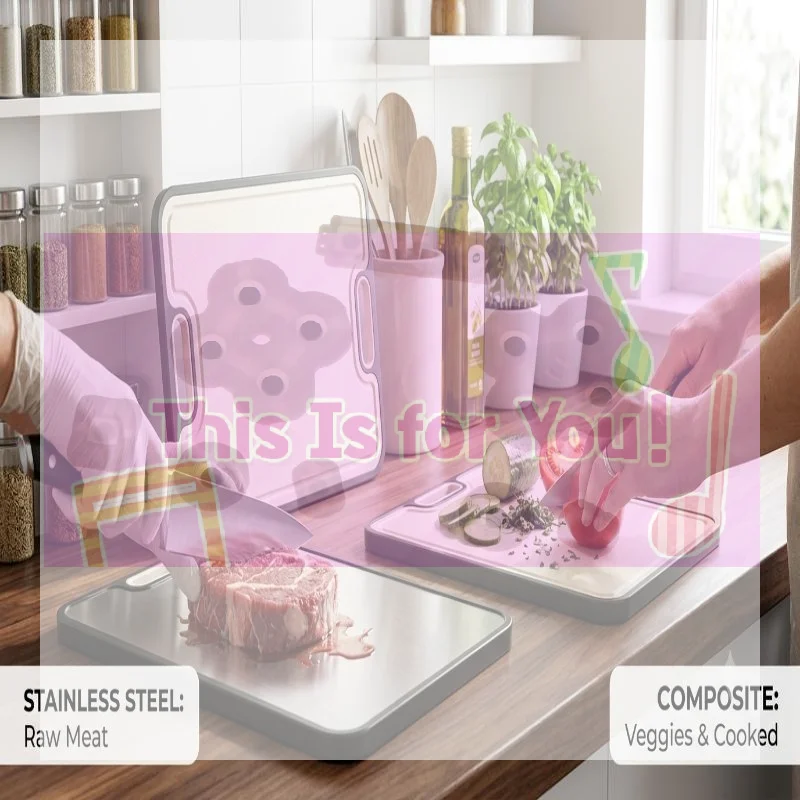 【MA】Double Sided Cutting Board With Stainless Steel Wheat Straw Thickened For Home Kitchen Chopping Meat Vegetables
【MA】Double Sided Cutting Board With Stainless Steel Wheat Straw Thickened For Home Kitchen Chopping Meat Vegetables