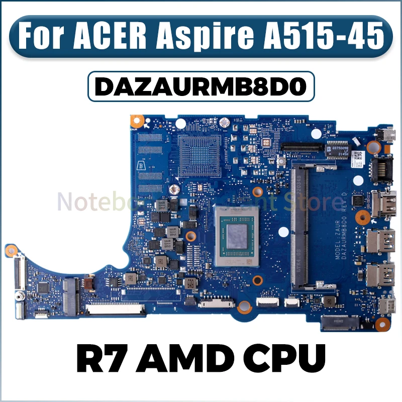 Протестированная материнская плата для ноутбука ACER Aspire Φ, DAZAURMB8D0 с процессором Ryzen R7-00371
Протестированная материнская плата для ноутбука ACER Aspire Φ, DAZAURMB8D0 с процессором Ryzen R7-00371