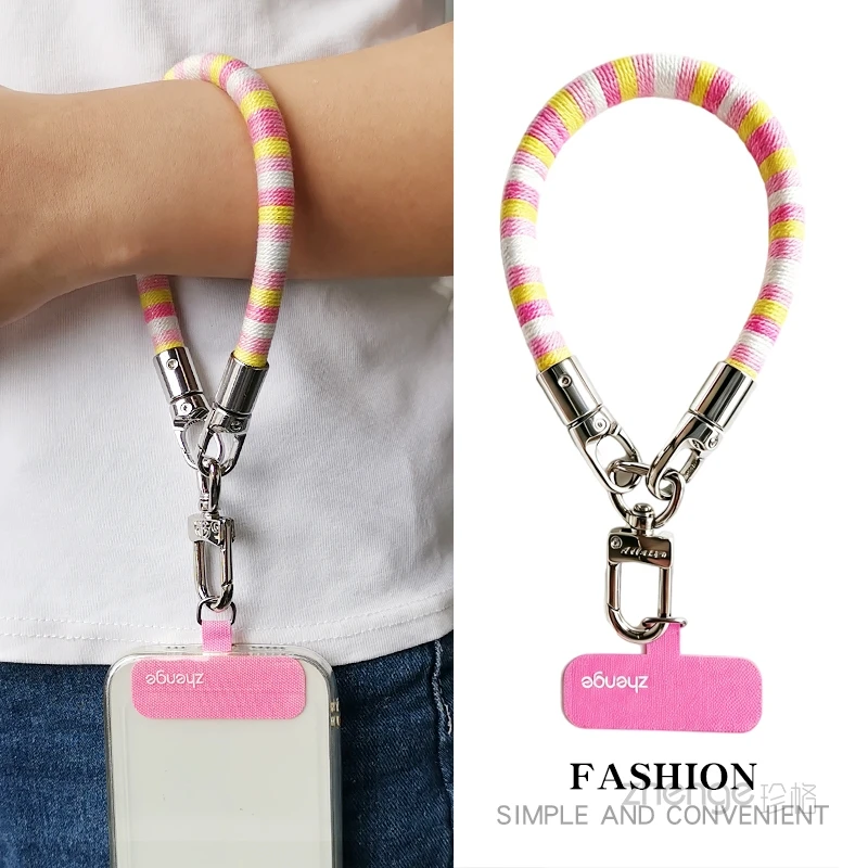 Women Stylish Woven Hand Wrist Lanyard, Sturdy Metal Clasp Anti-drop Chain, Universal for Outdoor Daily Use, New Arrival
Women Stylish Woven Hand Wrist Lanyard, Sturdy Metal Clasp Anti-drop Chain, Universal for Outdoor Daily Use, New Arrival