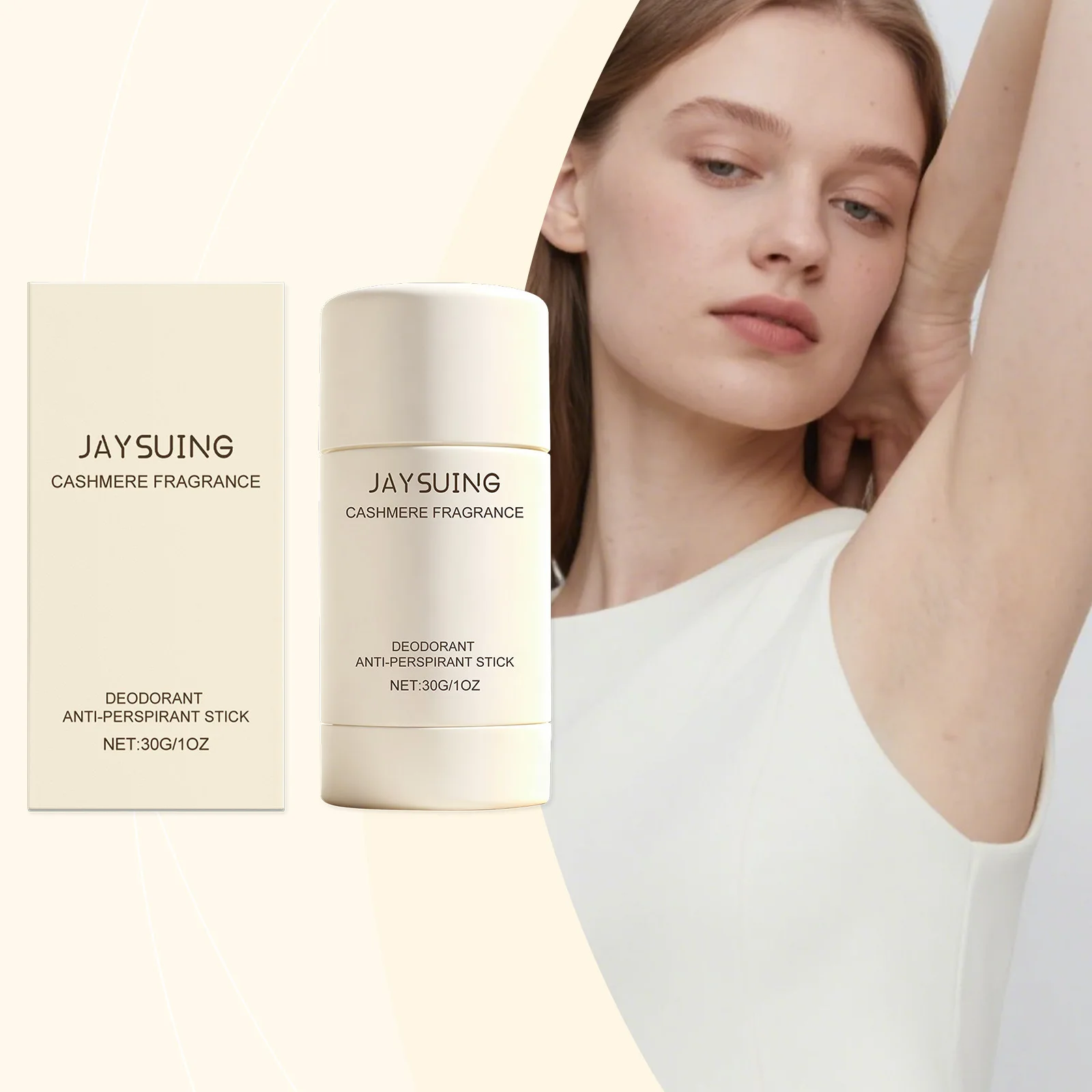 JAYSUING Cashmere Mist Women's Deodorant Stick, Mild, Elegant, Soft and Refreshing Long-Lasting Fragrance Comfort Care Stick
JAYSUING Cashmere Mist Women's Deodorant Stick, Mild, Elegant, Soft and Refreshing Long-Lasting Fragrance Comfort Care Stick