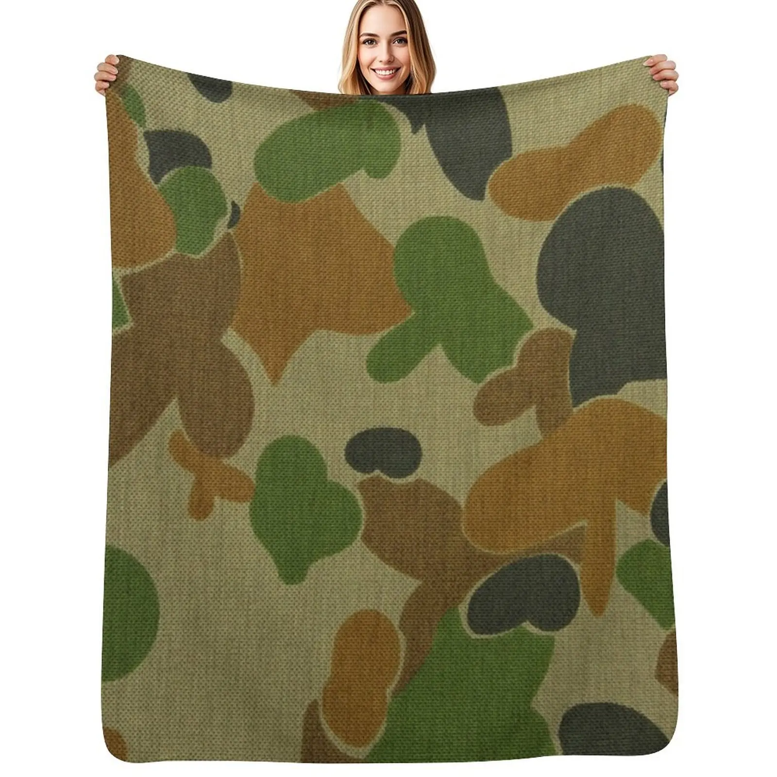 Auscam - Australian Army Camo Throw Blanket Warm Plush Fuzzy Blanket for Living Room
Auscam - Australian Army Camo Throw Blanket Warm Plush Fuzzy Blanket for Living Room