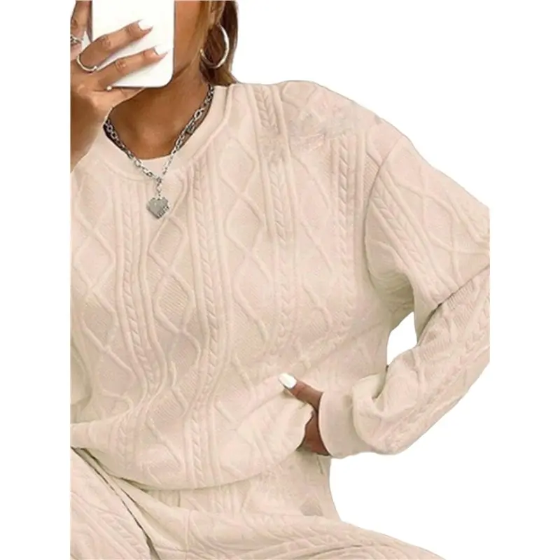 ABRT-Women Sets 2 Piece Outfits Crewneck Sweatshirts Pullover Tops And Jogger Pants Tracksuits Lounge Set Apricot XXL
ABRT-Women Sets 2 Piece Outfits Crewneck Sweatshirts Pullover Tops And Jogger Pants Tracksuits Lounge Set Apricot XXL