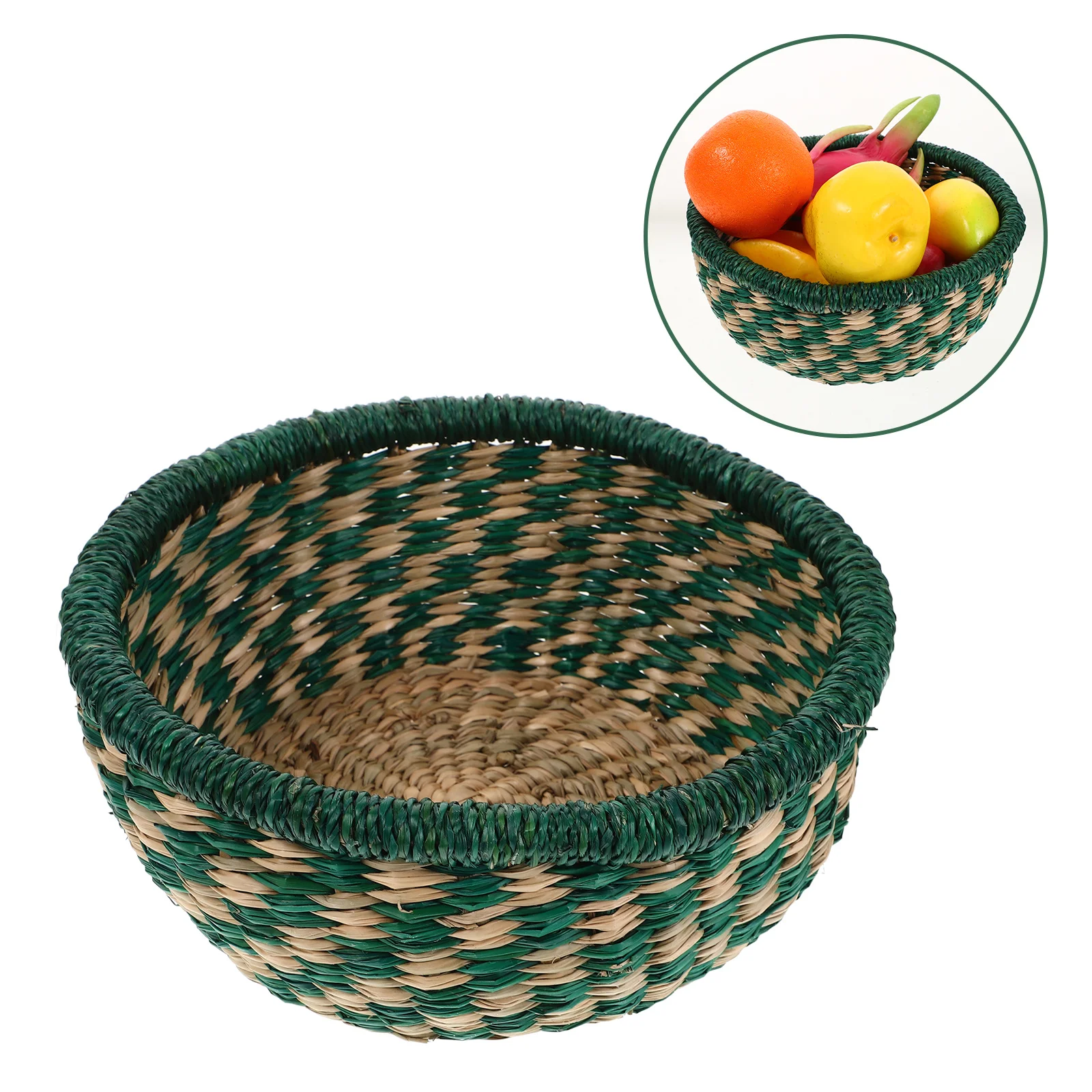 Handwoven Seagrass Storage Basket Round Wicker Tray for Coffee Table Home Decor Kitchen Snacks Organizer Rattan Baskets
Handwoven Seagrass Storage Basket Round Wicker Tray for Coffee Table Home Decor Kitchen Snacks Organizer Rattan Baskets