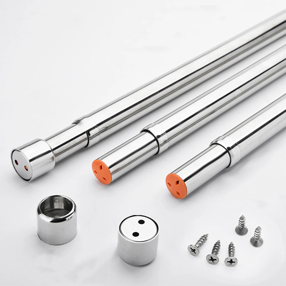 2Pcs Stainless Steel Telescopic Hanger Rod Adjustable Closet Organizer for Clothes Storage - 48-80cm (Silver)
2Pcs Stainless Steel Telescopic Hanger Rod Adjustable Closet Organizer for Clothes Storage - 48-80cm (Silver)