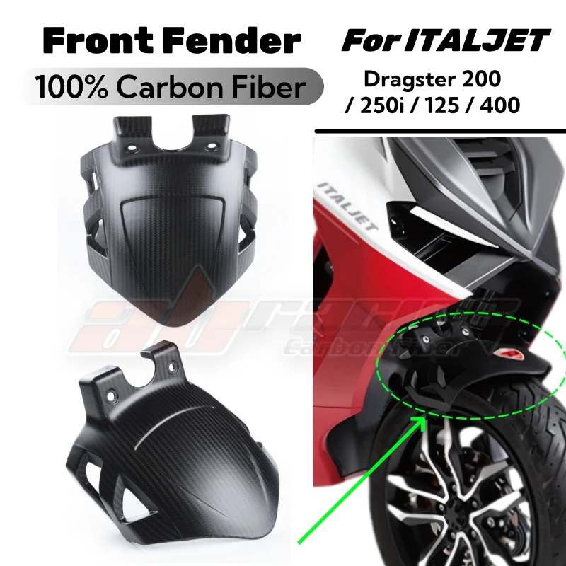 For Italjet Dragster 200 / 250i / 125 / 400 Front Fender Fairing in Full Carbon Fiber 100%
For Italjet Dragster 200 / 250i / 125 / 400 Front Fender Fairing in Full Carbon Fiber 100%