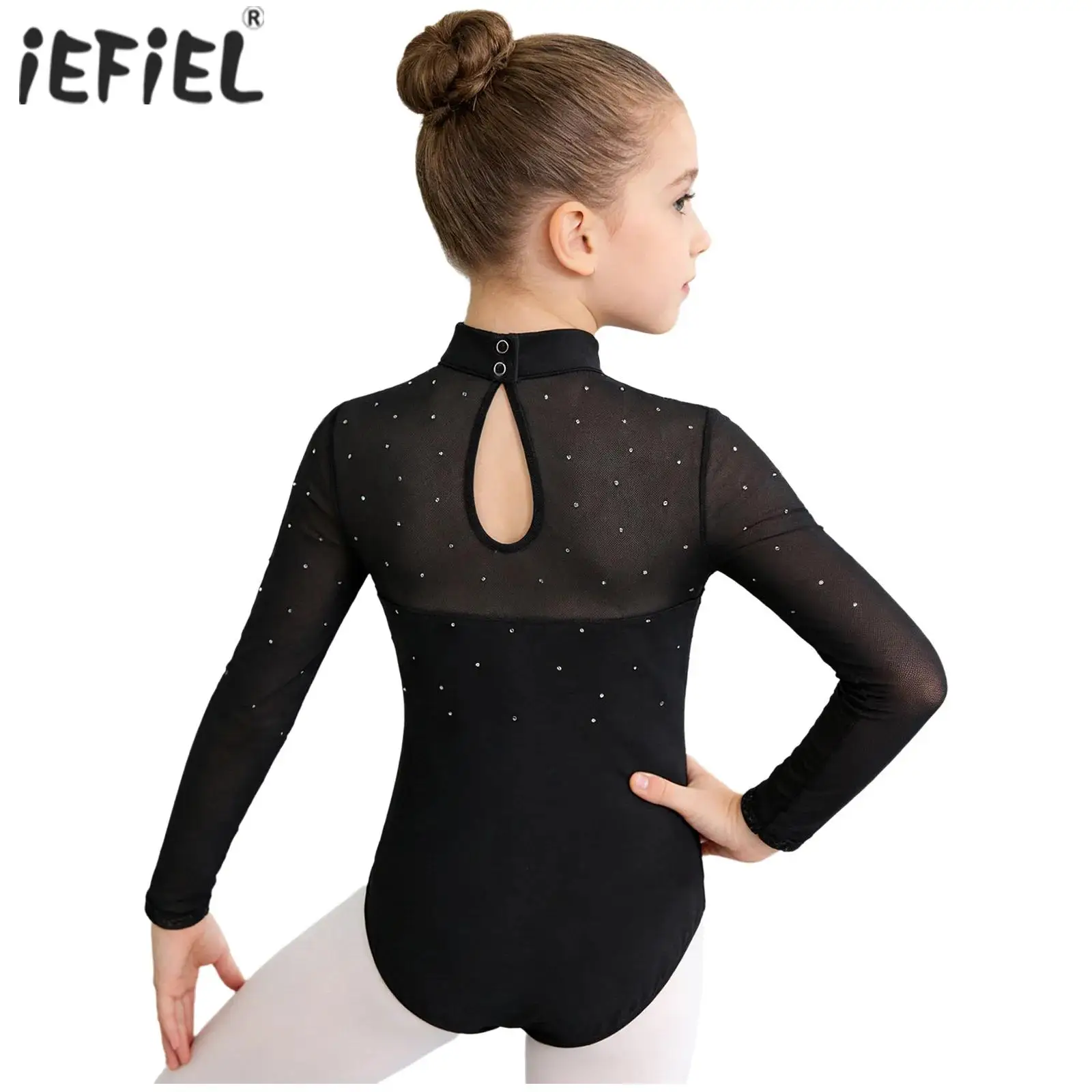 Kids Girls Rhinestone Ballet Jersey Dance Leotard Costume Gymnastics Performance Outfit Mesh Long Sleeve Bodysuit Dancewear
Kids Girls Rhinestone Ballet Jersey Dance Leotard Costume Gymnastics Performance Outfit Mesh Long Sleeve Bodysuit Dancewear