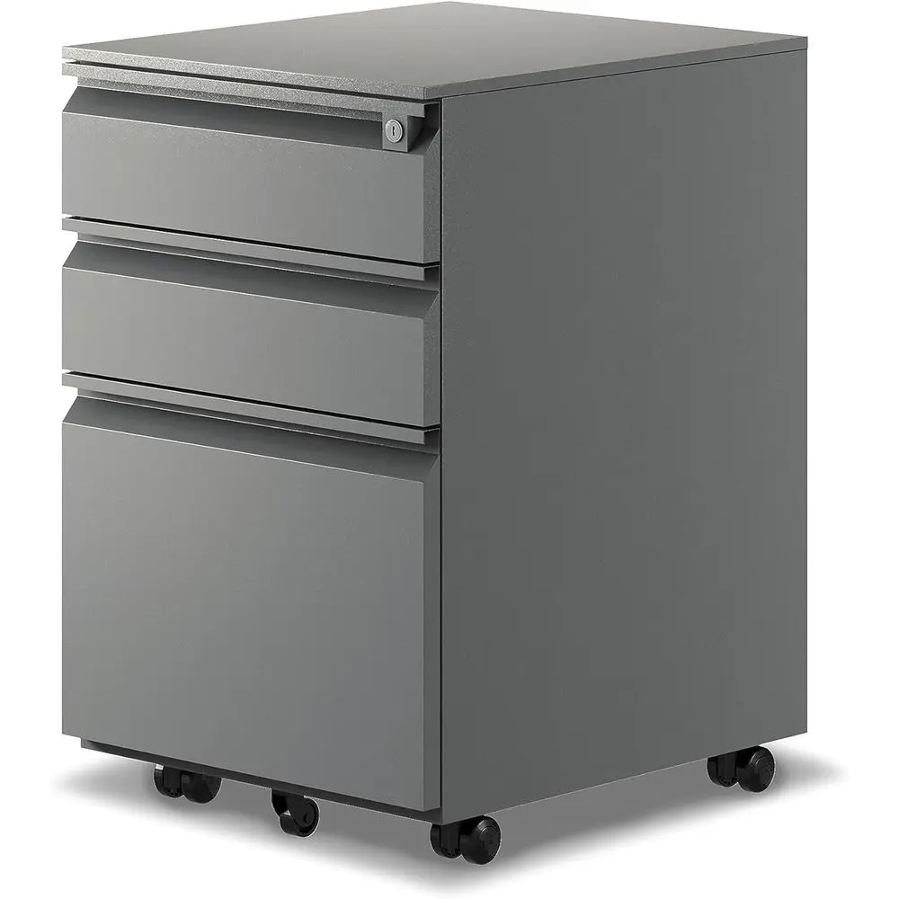 Under Desk Rolling Cabinet with Lock - Legal/Letter Size, Assembled, Grey
Under Desk Rolling Cabinet with Lock - Legal/Letter Size, Assembled, Grey