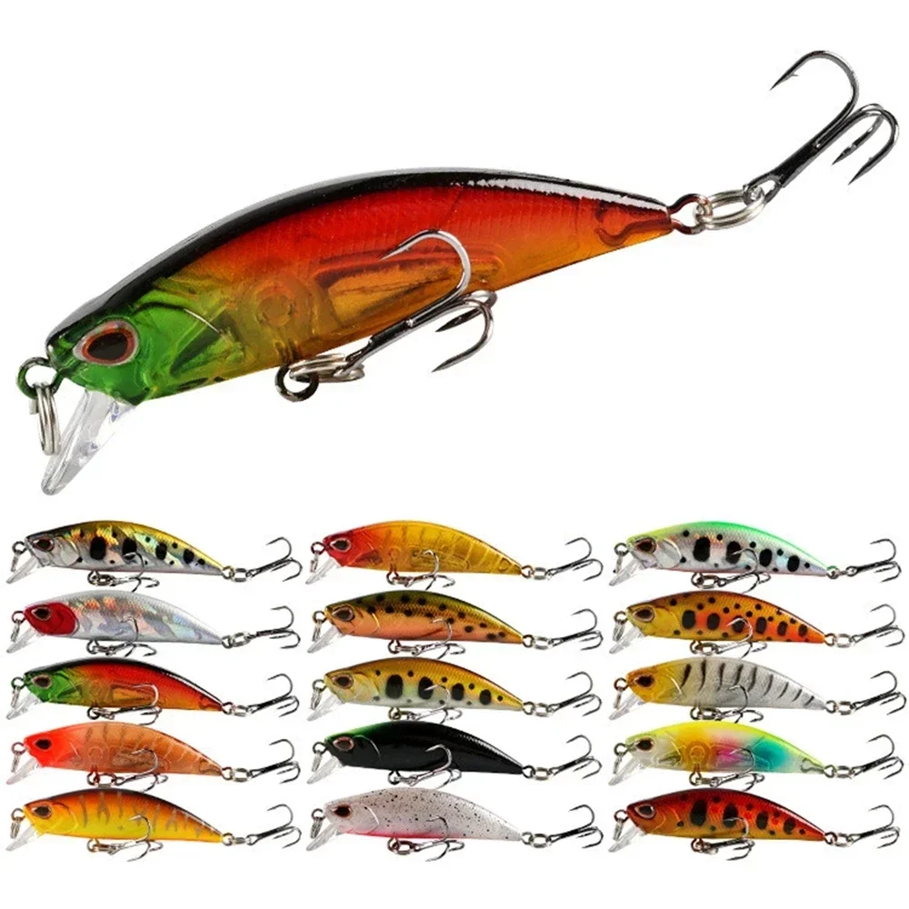 Mini Sinking Minnow Fishing Lures 5.5cm 5g Wobblers Trout Artificial Plastic Hard Bait Jerkbait Crankbait Bass Fishing Tackle
Mini Sinking Minnow Fishing Lures 5.5cm 5g Wobblers Trout Artificial Plastic Hard Bait Jerkbait Crankbait Bass Fishing Tackle