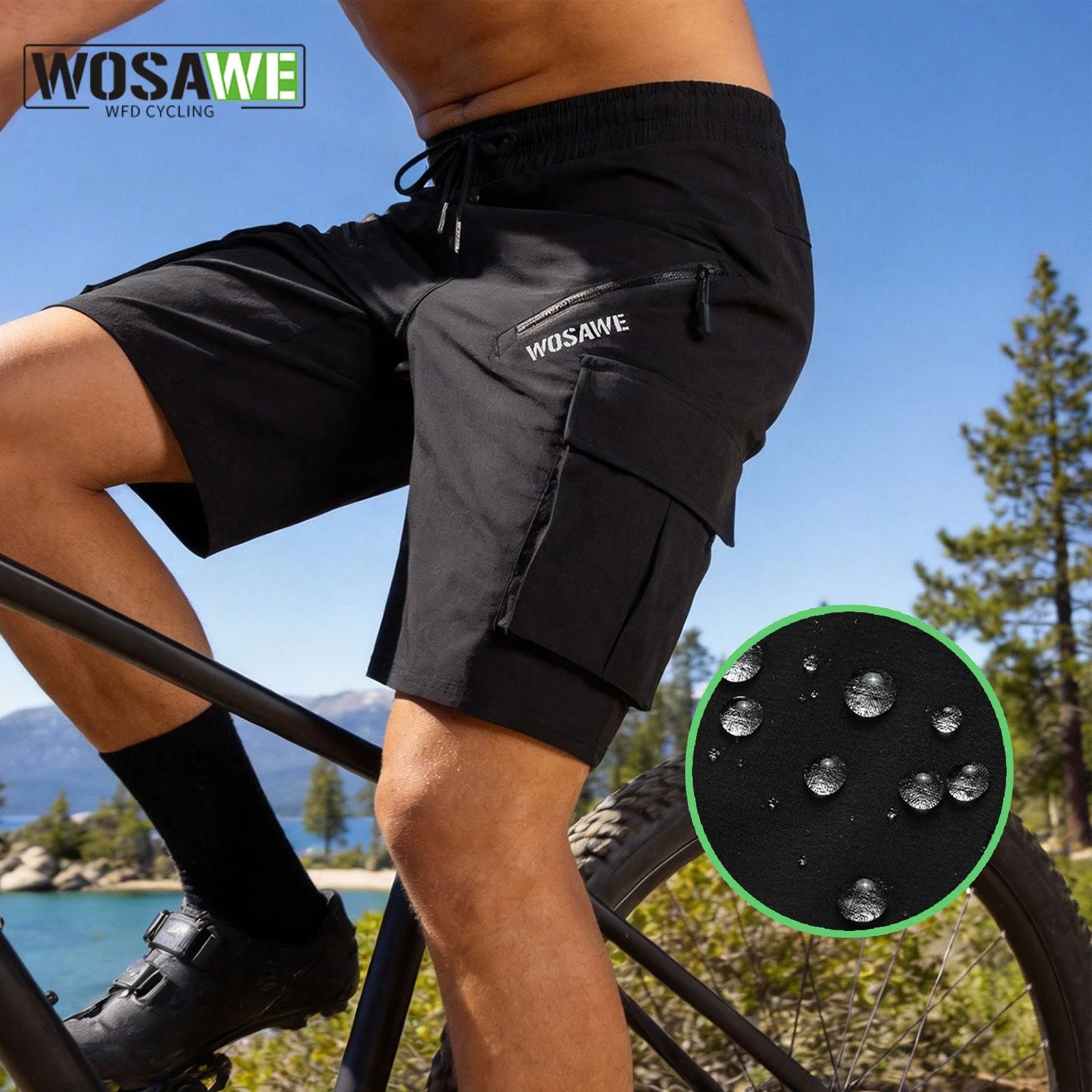 WOSAWE Men Cycling Shorts Downhill Bike MTB Shorts Loose Outdoor Sports Mountain Bicycle Shorts Breathable Quick Dry
WOSAWE Men Cycling Shorts Downhill Bike MTB Shorts Loose Outdoor Sports Mountain Bicycle Shorts Breathable Quick Dry