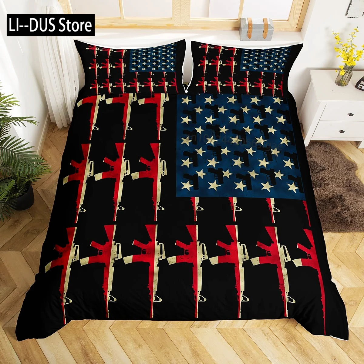 American Flag Bedding Set, Baseball Sports Comforter Set 3 Pcs for Kids Teens Adults Room Decor, Duvet Cover with 2 Pillowcases
American Flag Bedding Set, Baseball Sports Comforter Set 3 Pcs for Kids Teens Adults Room Decor, Duvet Cover with 2 Pillowcases
