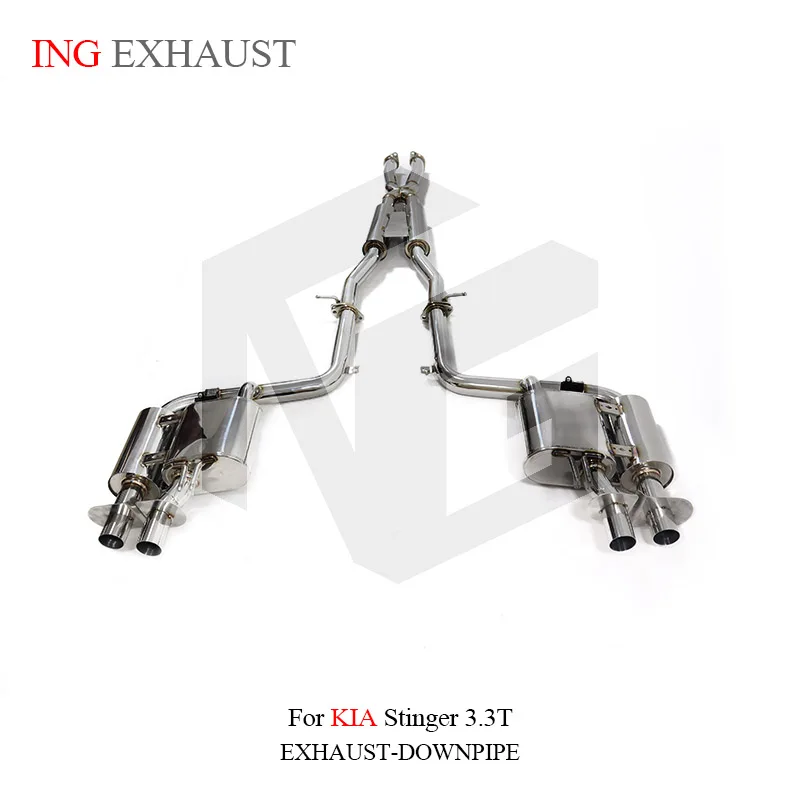 ING Hot Performance Electric Valve Engine Stainless Steel S304 Catback for KIA Stinger 3.3T Race Auto Muffler Exhaust system
ING Hot Performance Electric Valve Engine Stainless Steel S304 Catback for KIA Stinger 3.3T Race Auto Muffler Exhaust system
