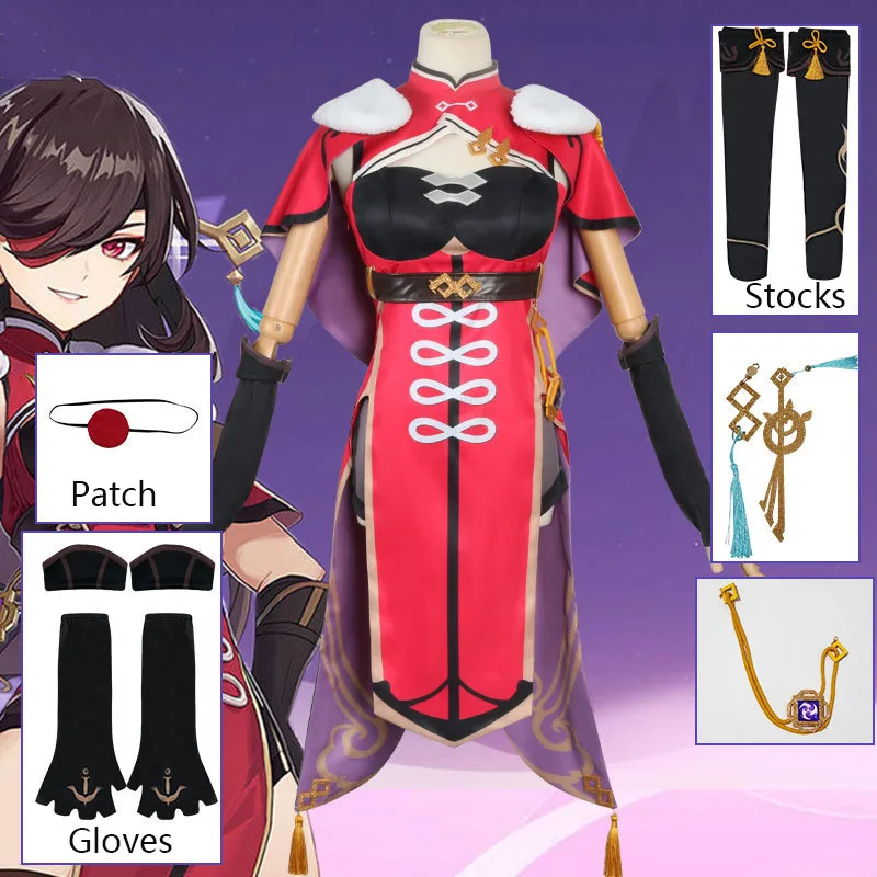Game Genshin Impact Beidou Cosplay Costume Women Christmas Red Costume Sexy Uniform Outfit Halloween Party Dress Cloak Full Set
Game Genshin Impact Beidou Cosplay Costume Women Christmas Red Costume Sexy Uniform Outfit Halloween Party Dress Cloak Full Set